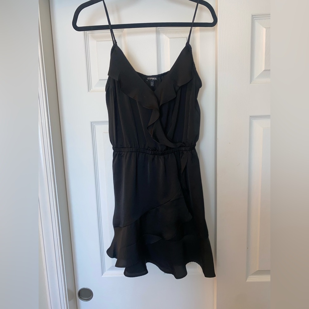 Express | Black Ruffle Dress